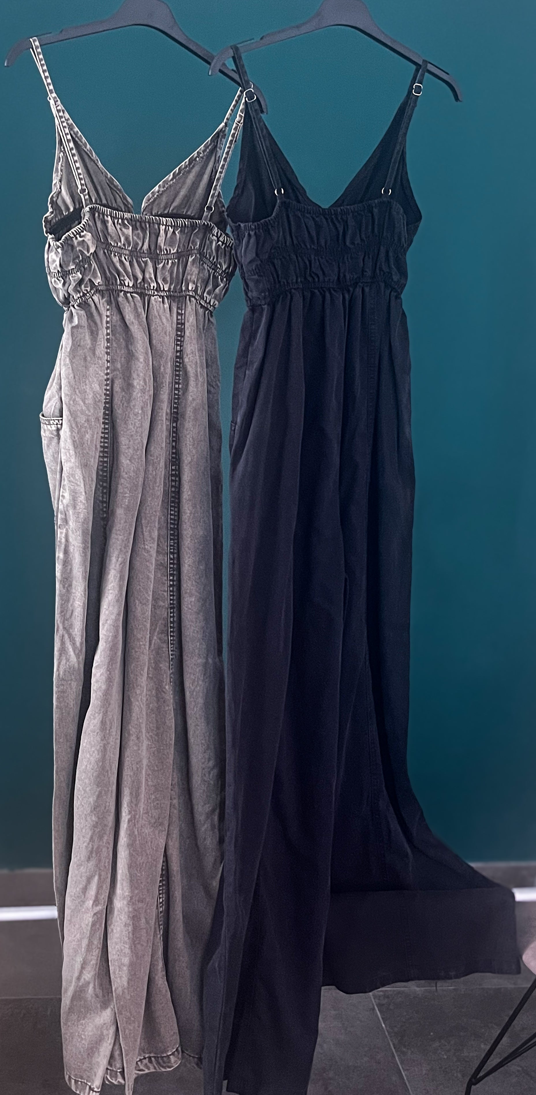Tuta jeans pantalone Palazzo